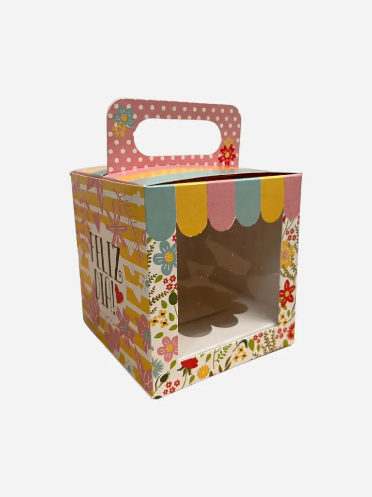 [1CUP F] Caja 1 Cupcake Feliz Dia  