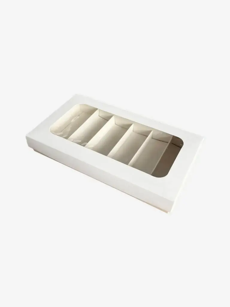 [Caja CO 1/2 blanco con division] Caja CO 1/2 con division  (Blanco liso)