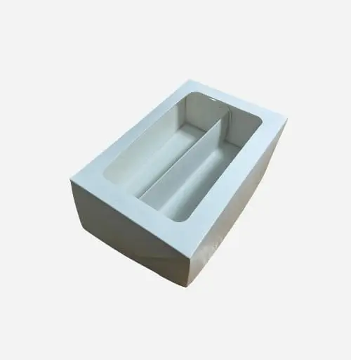 [2114 con division Blanco] Caja C2114 con division  (Blanco liso)